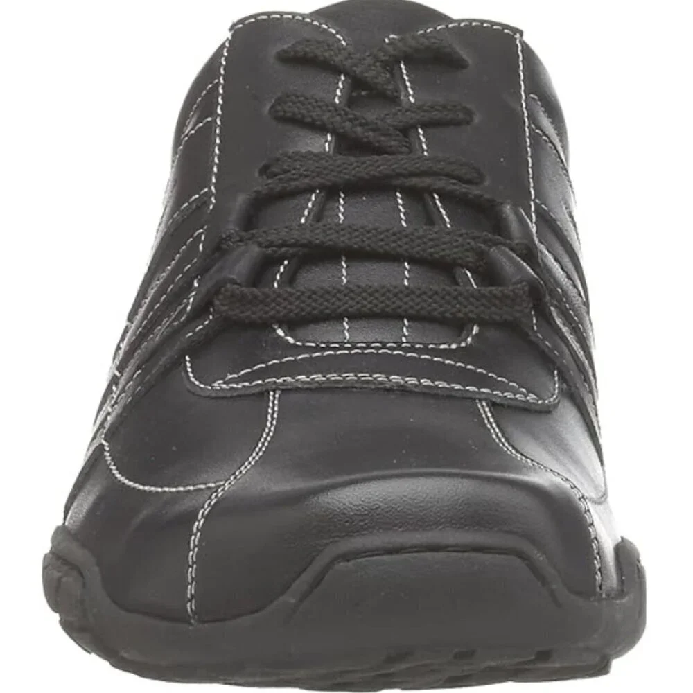 Florsheim Men's Sneakers Shoes Size 10.5 Black Leather Lace up Comfy